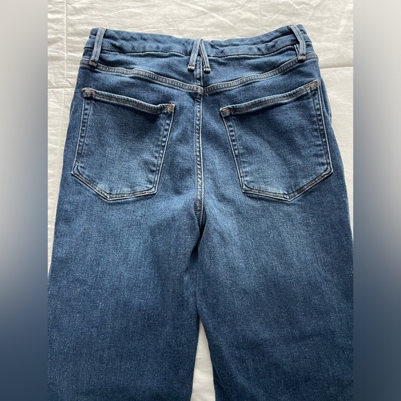 Good American Good Curve Straight Leg Blue Jeans 8/29 Button Fly Capsule Classic - Picture 3 of 10